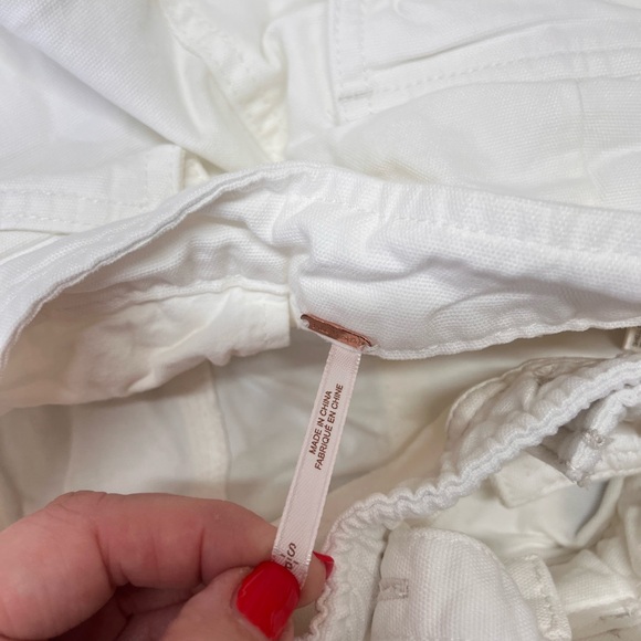 Free People Go West Jean Denim Overall Jumpsuit Zinc‎ White size small - Picture 5 of 10